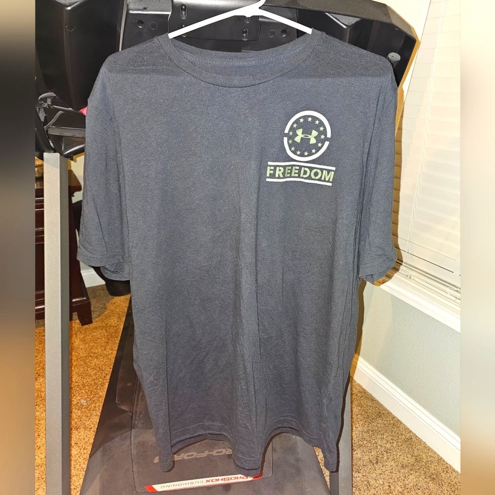 Men's Under Armor Freedom T-Shirt - Black - Size XXL